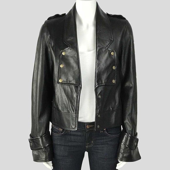 Mike & Chris Black Leather Jacket - S - Picture 1 of 3
